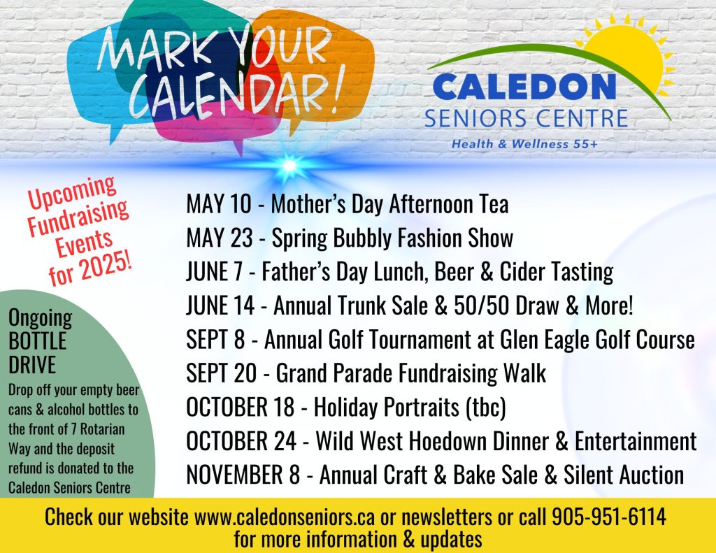 MAY JUNE Newsletter 2025 Fundraising Events