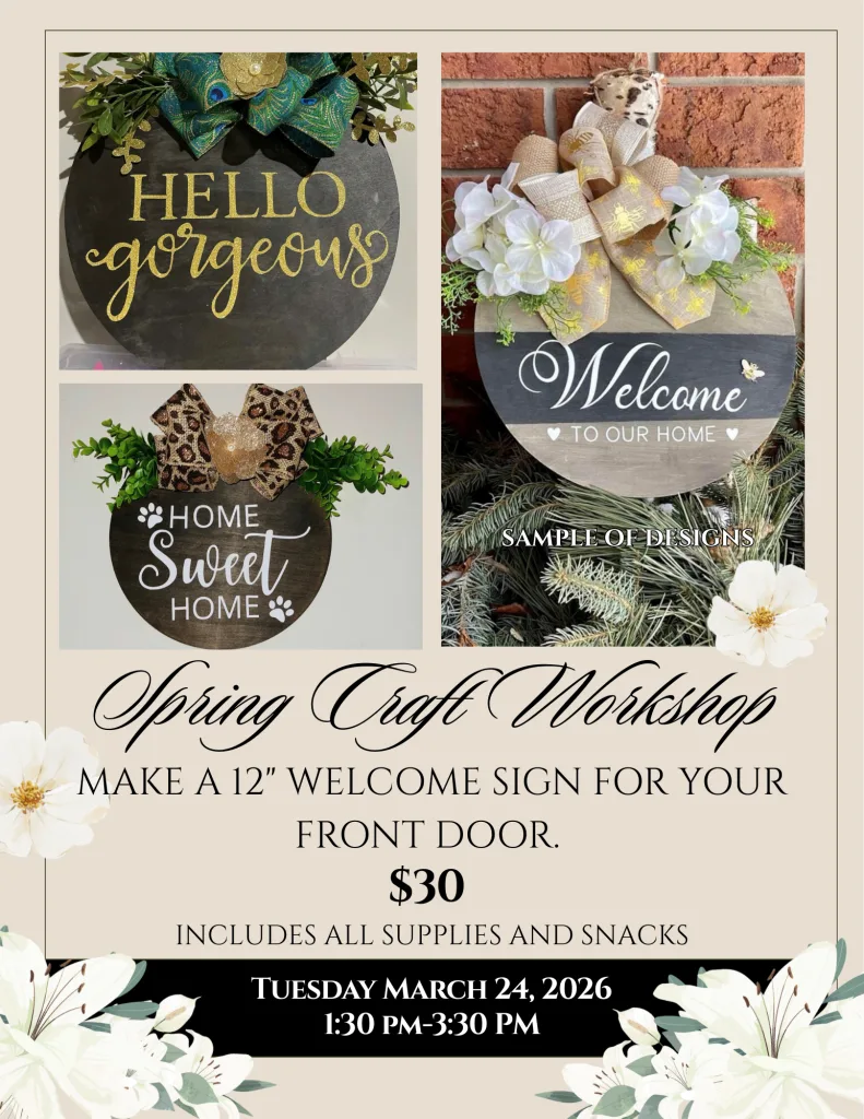 Craft Wood Round Fundraiser